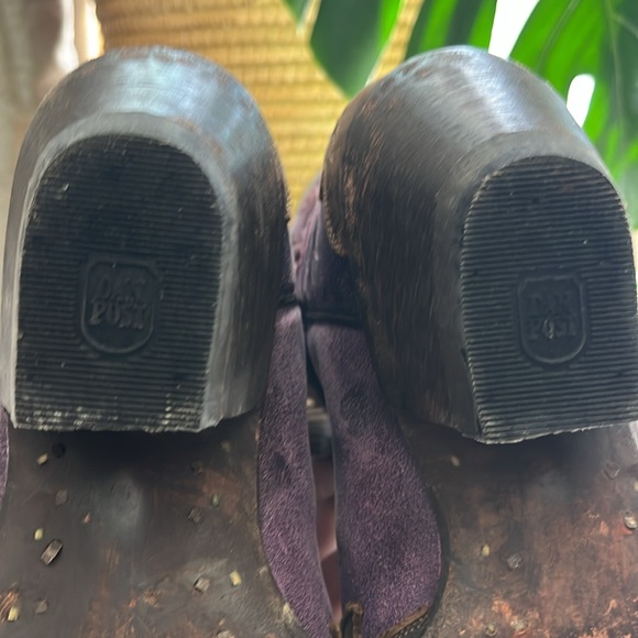 DAN POST vintage purple arrows distressed leather cowgirl boots size 7 - Picture 6 of 11